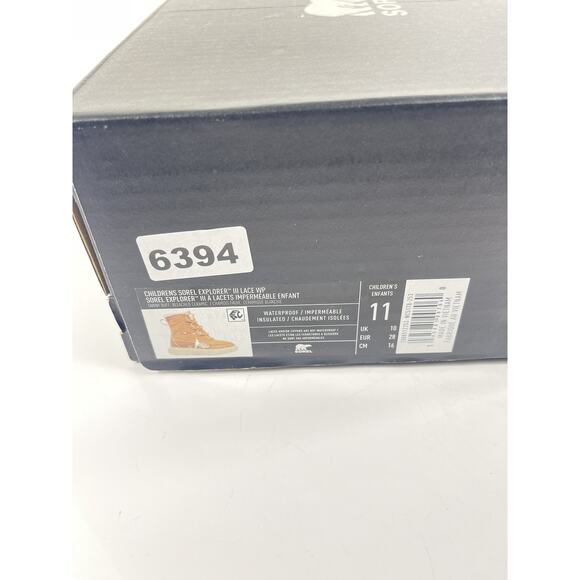 Sorel Boots Kids Size 11 Brown Explorer III Lace WP Waterproof Snow Winter - Picture 13 of 14